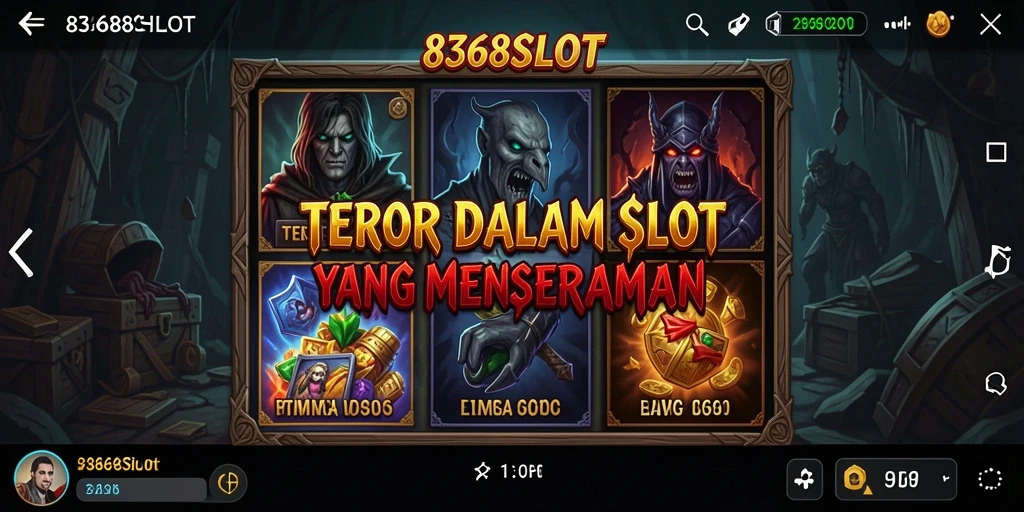 Gameplay 8368SLOT dengan elemen horor yang menegangkan.