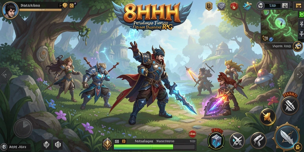 Tampilan gameplay RPG yang menakjubkan dalam 8HHH.