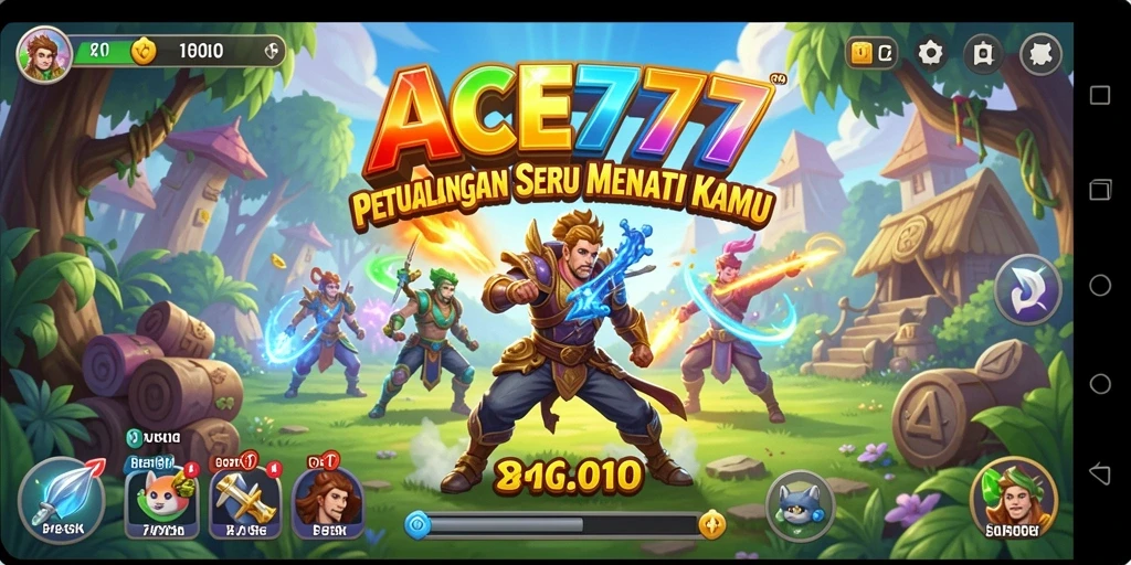 Tangkapan layar gameplay ACE777 menunjukkan aksi petualangan yang mendebarkan.
