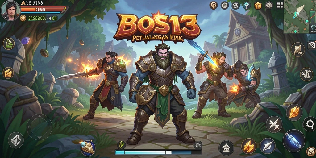 Tampilkan gameplay seru BOS13 dengan petualangan epik.