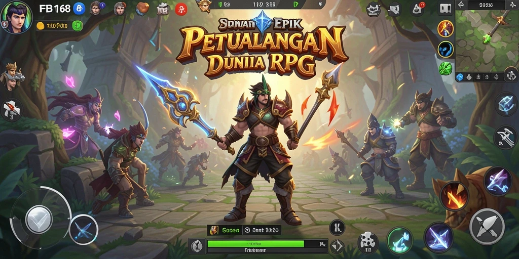 Screenshot gameplay FB168 menampilkan aksi pertempuran yang mendebarkan.