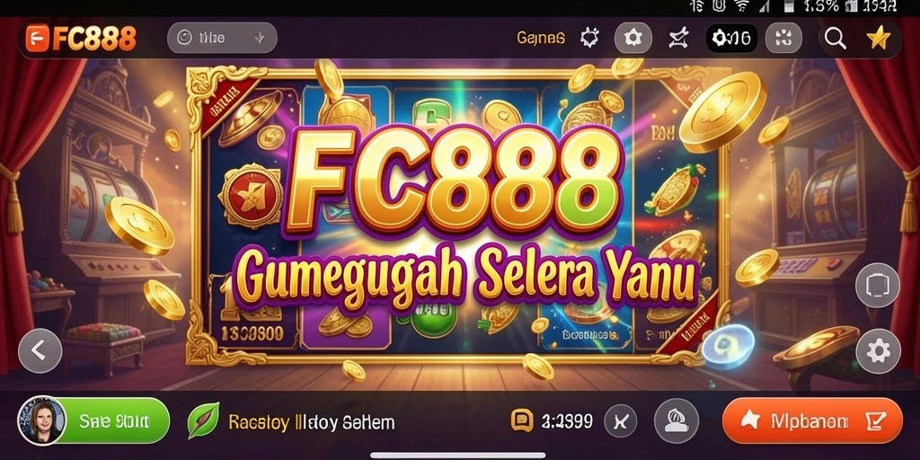 Tampilan gameplay FC888 yang menarik dan penuh warna.