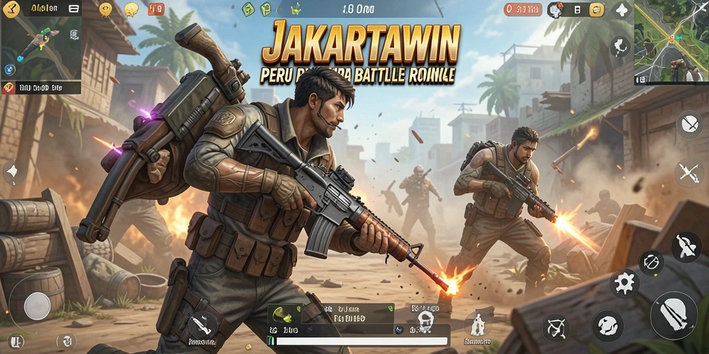 Gameplay menegangkan di dunia <strong>Battle Royale</strong> JAKARTAWIN.