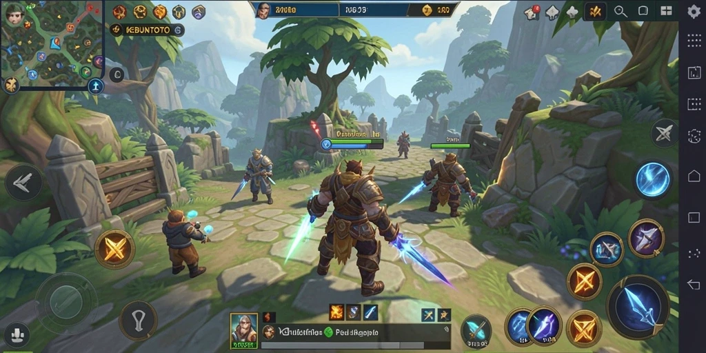 Screenshot gameplay KEBUNTOTO menampilkan aksi seru dalam dunia ARPG.