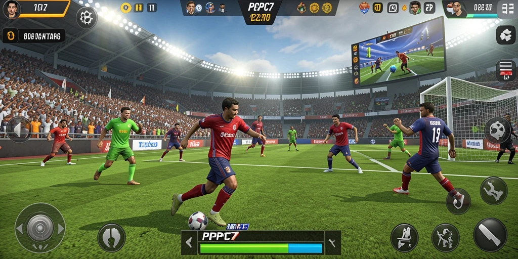 Tampilan gameplay PCPC7 yang seru dan mendebarkan.