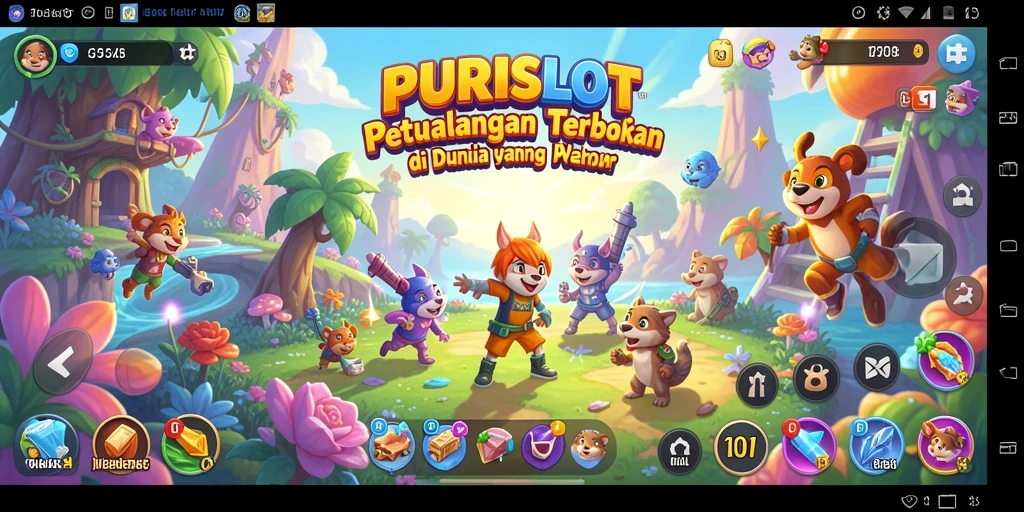 Gameplay seru dari PURISLOT dalam dunia Open World.