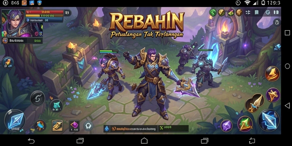 Tampilan seru gameplay ARPG yang menantang di REBAHIN.