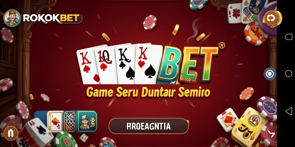 Gameplay seru ROKOKBET dengan domino yang menantang.