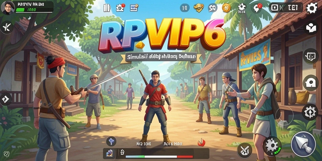Tangkapan layar dari gameplay RPVIP6 yang menunjukkan aksi simulasi yang mengasyikkan.