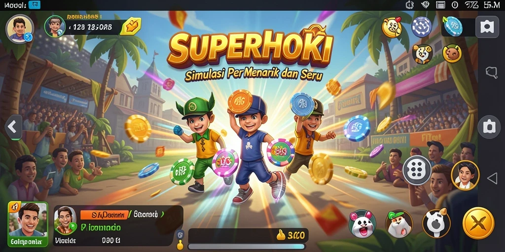 Gameplay menarik di SUPERHOKI menunjukkan aksi dan strategi.
