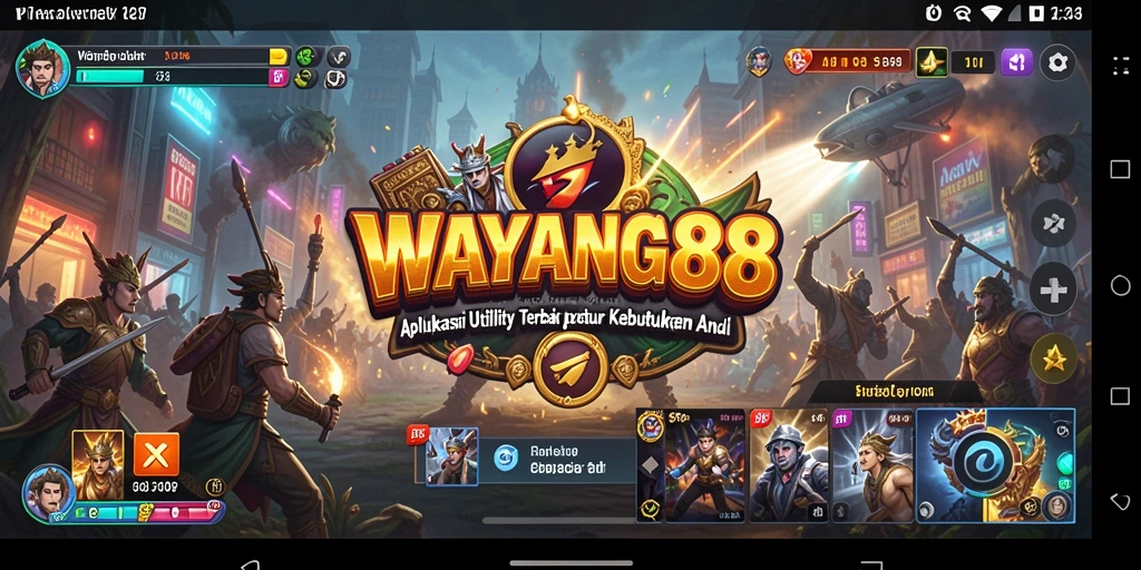 Tampilan antarmuka utama WAYANG88 yang menarik dan fungsional.